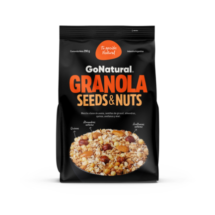 GO NATURAL - Granola Seeds & Nuts Quinoa x 290 grs