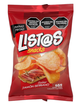 Papas List@s jamon serrano 65g