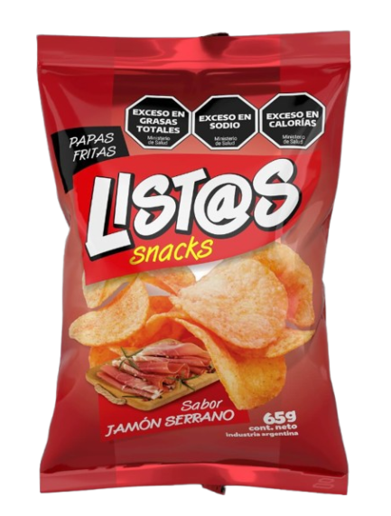 Papas List@s jamon serrano 65g