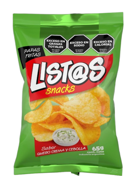Papas List@s Crema y Cebolla 65g