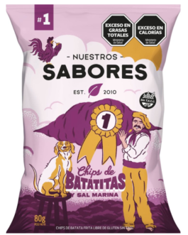 Chips de Batata c/sal marina x 80g