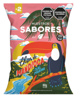 Chips de Mandioca c/sal marina x 80g